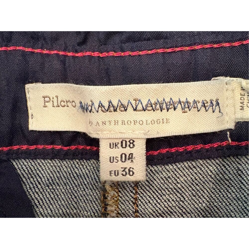 Anthropologie Pilcro Denim Jumpsuit Size 4 Wide Leg - Picture 7 of 7